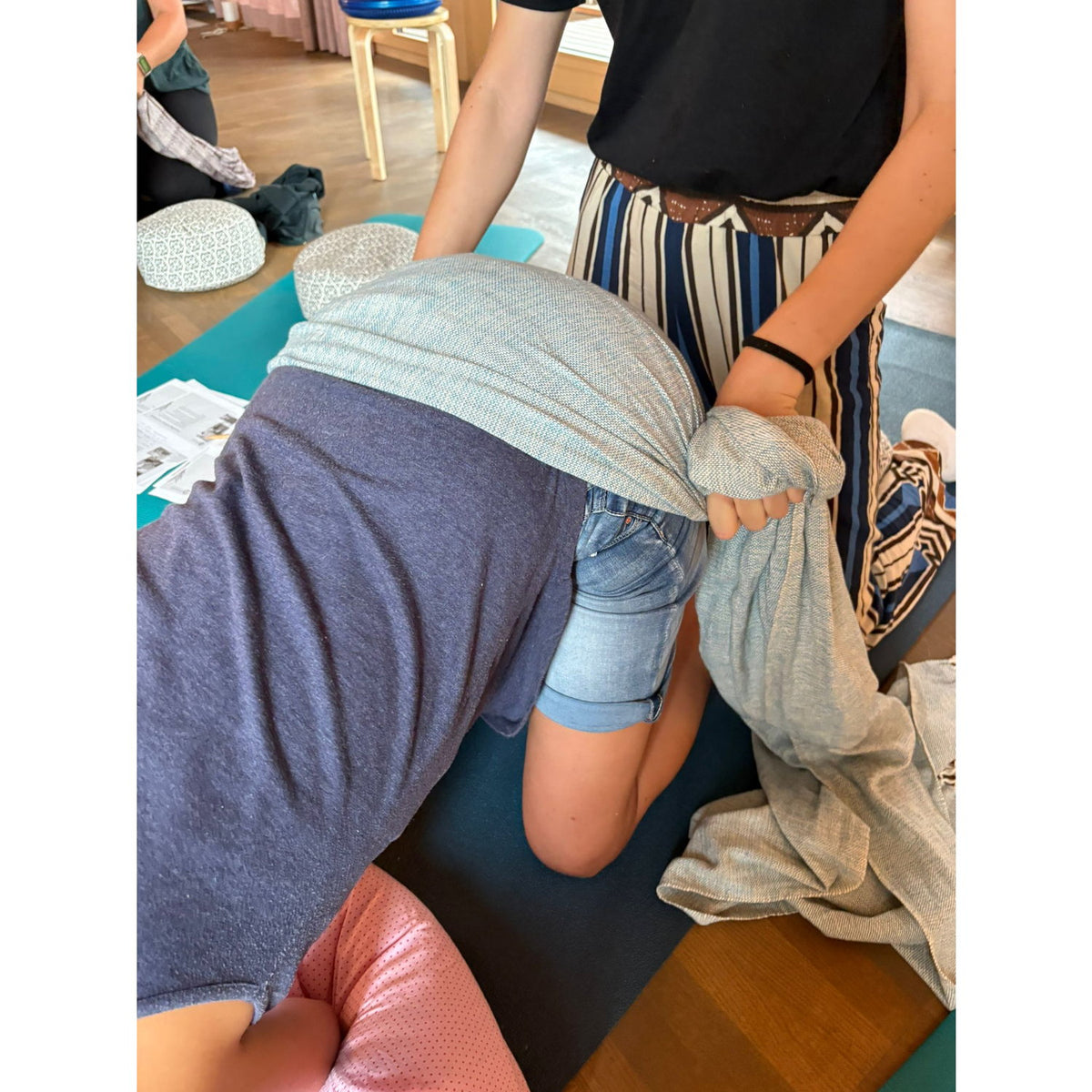 Håndvævet Baby Slynge - Rebozo Oscar Blue