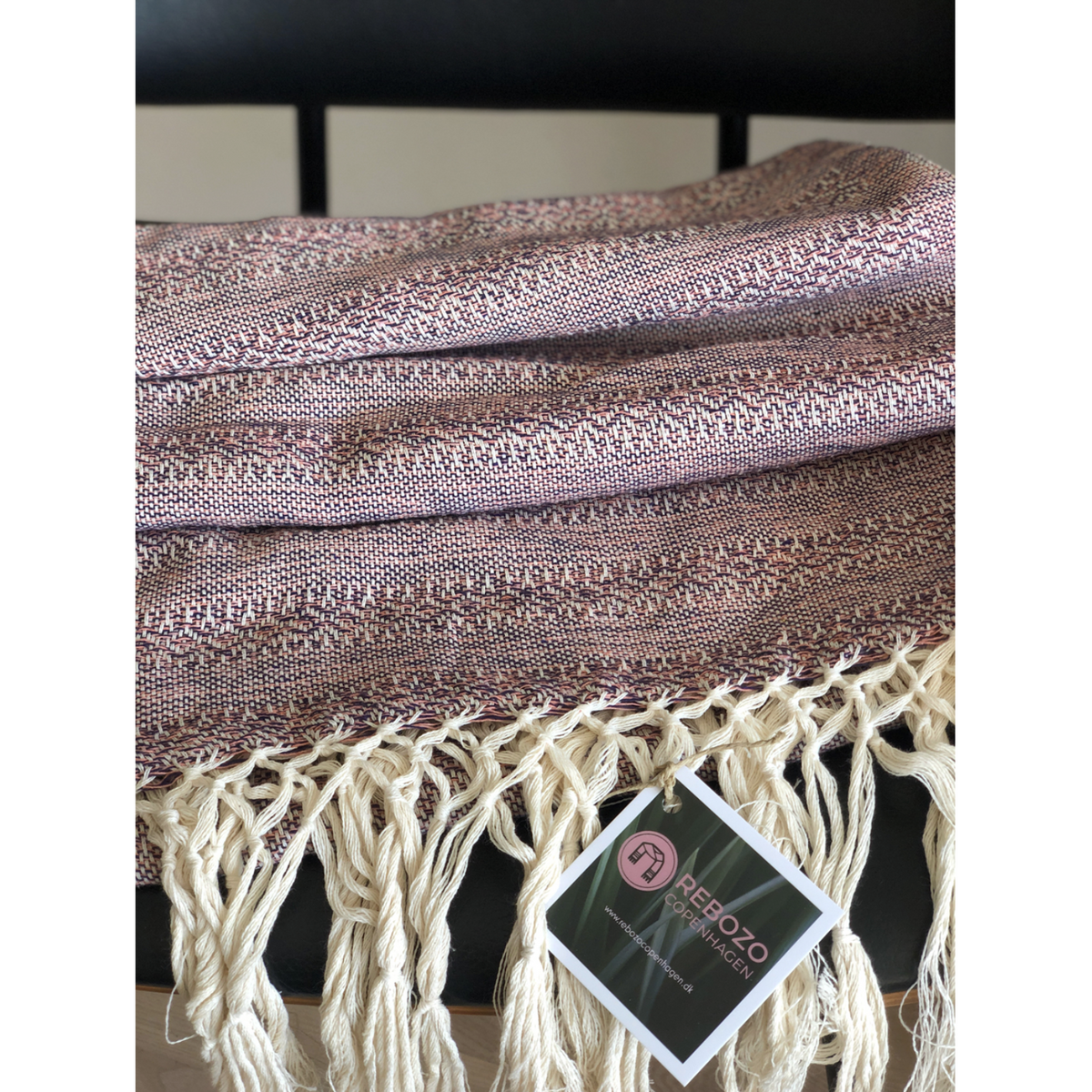Rebozo Håndvævet Babyslynge Emma - Purple Coral