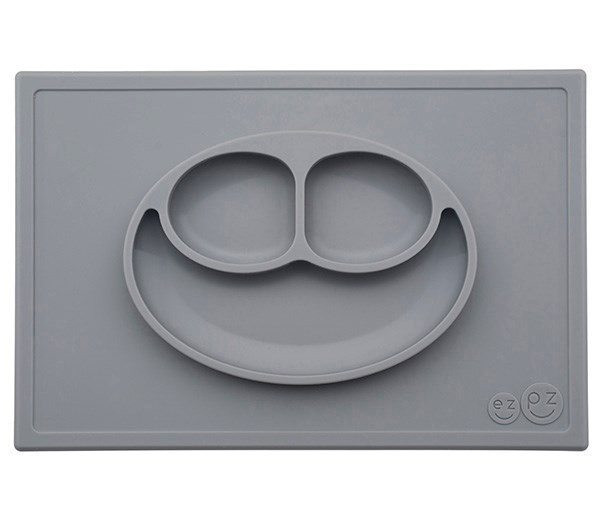 Ezpz dækkeserviet og skål i ét - Happy Mat - Grå