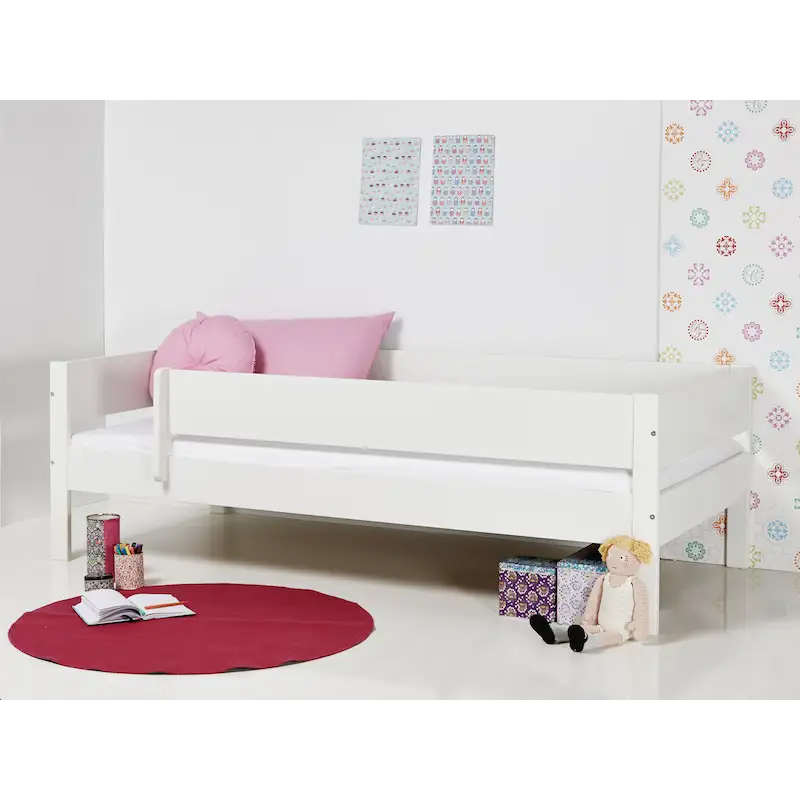 Amon Enkeltseng med sengehest i Sunny Yellow