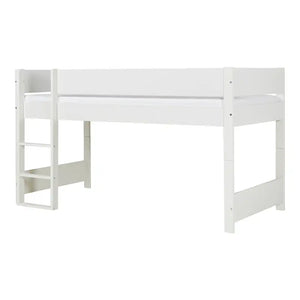 Argos Halvhøjseng med sengehest - hvid