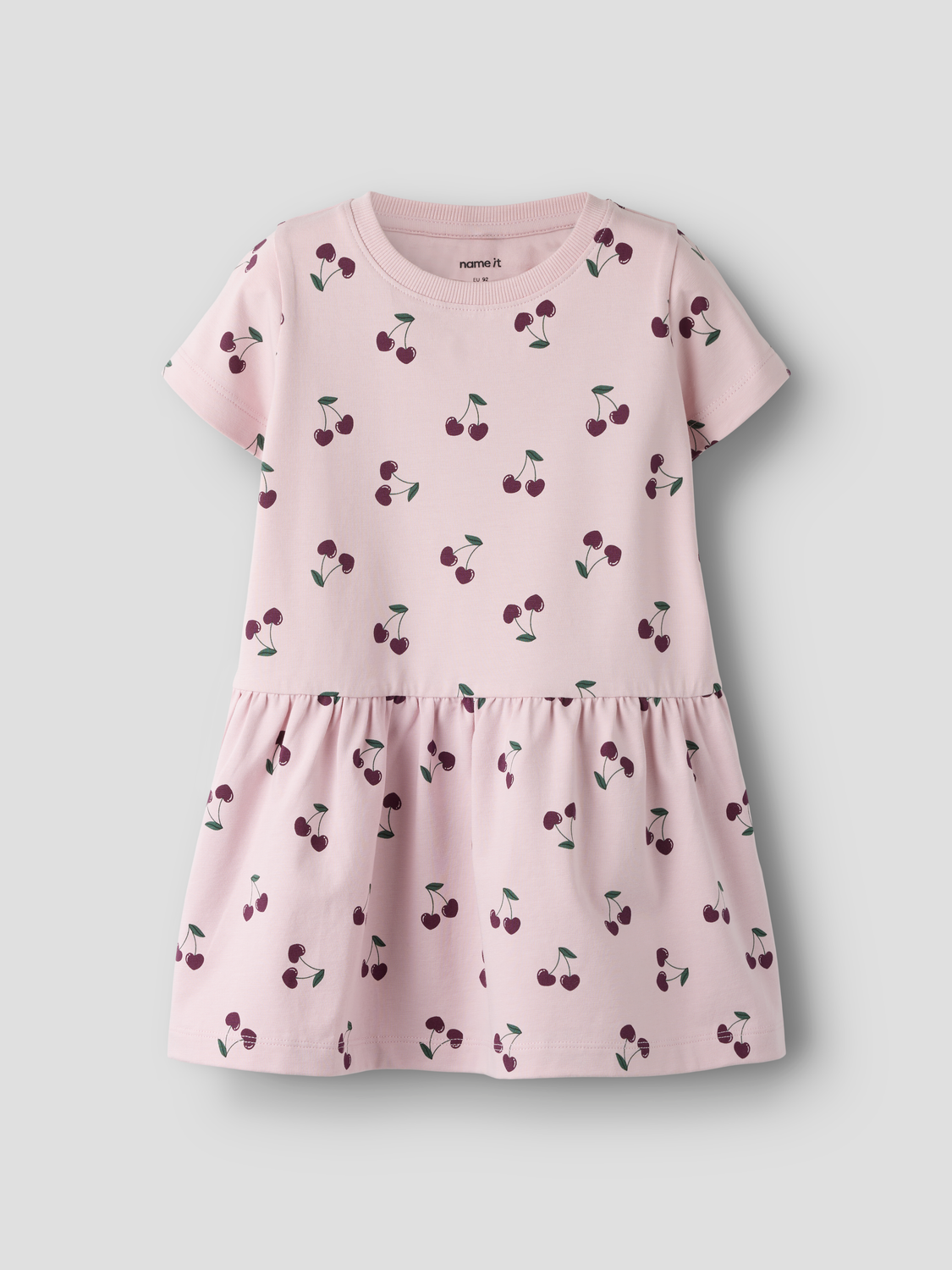 Name It Kjole med kirsebær print, str. 92-116 - Kirsebær
