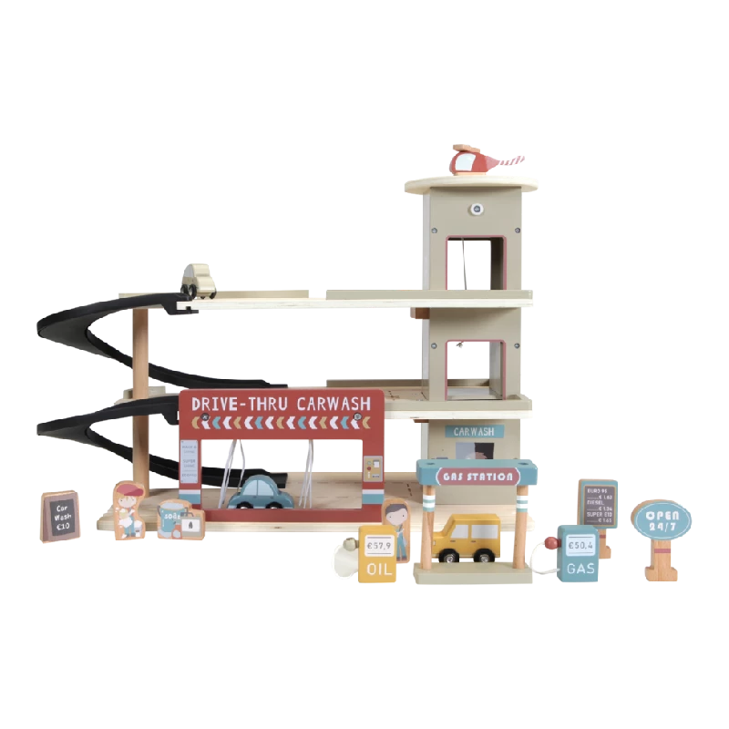Little Dutch Togbane sæt - Parkeringsgarage