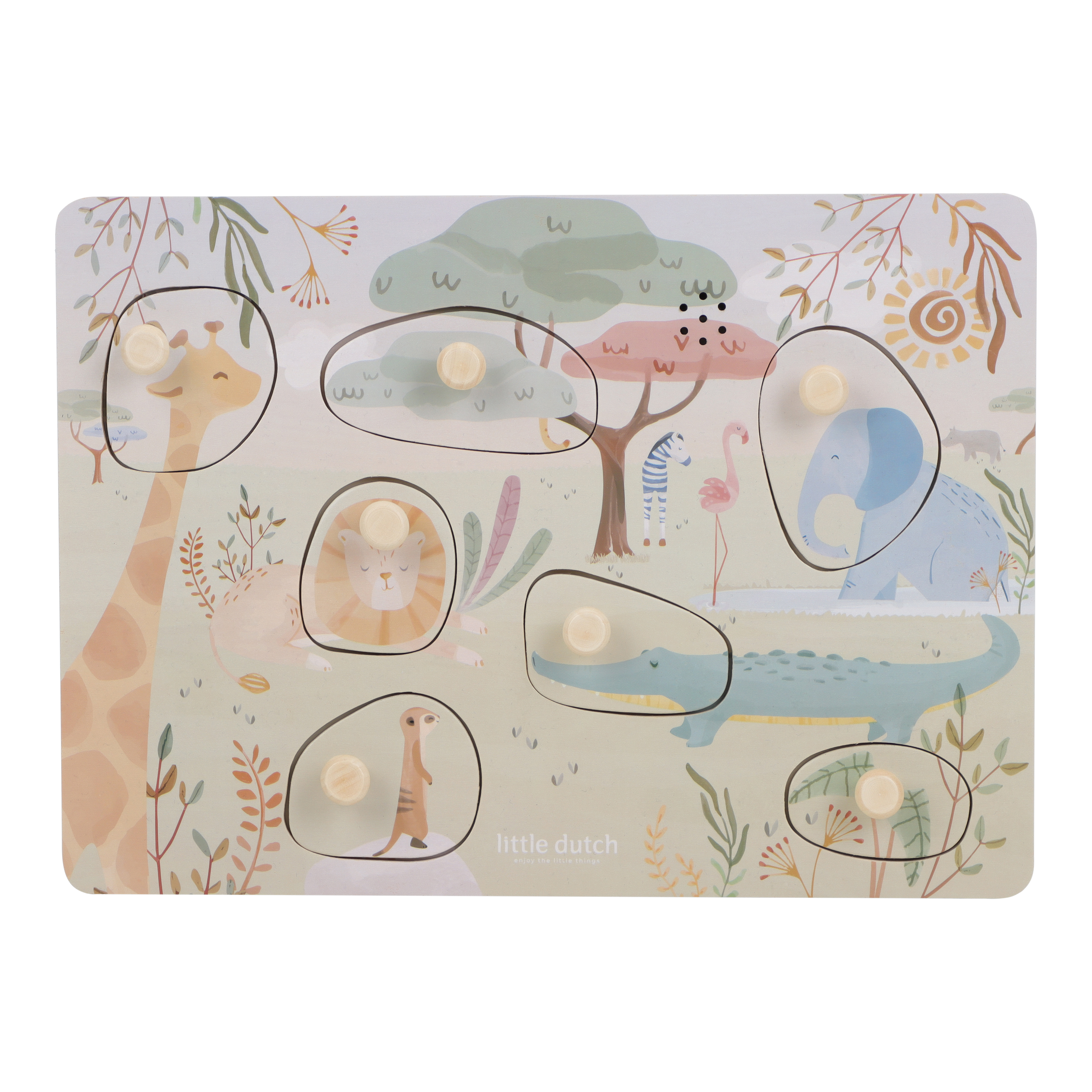 Little Dutch - Lydpuslespil - Safari Friends