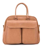 Bizzi Growin POD® Pusletaske og rejseseng - Vegan Leather - Porcini