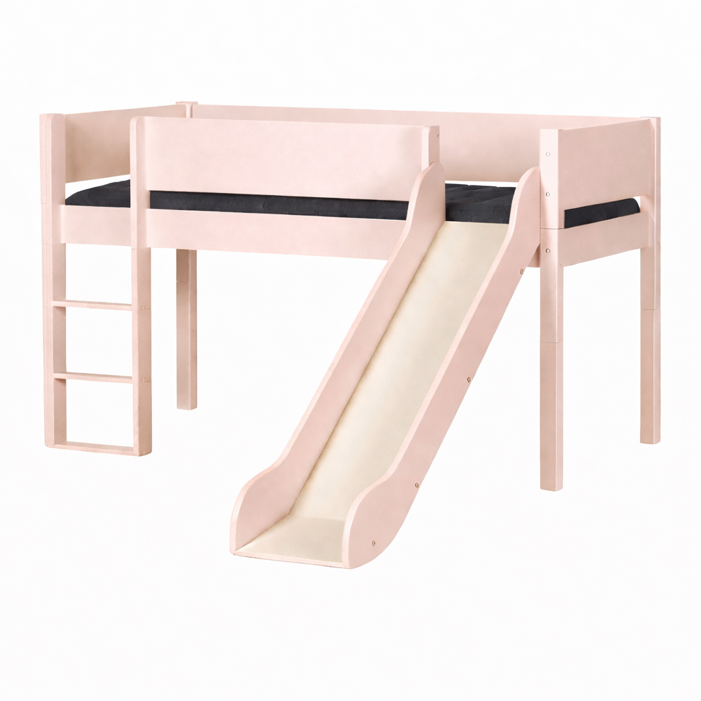 Loke Halvhøjseng med rutsjebane - Flere Farver