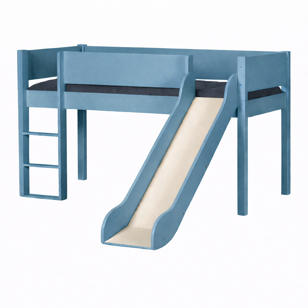 Loke Halvhøjseng med rutsjebane - Flere Farver