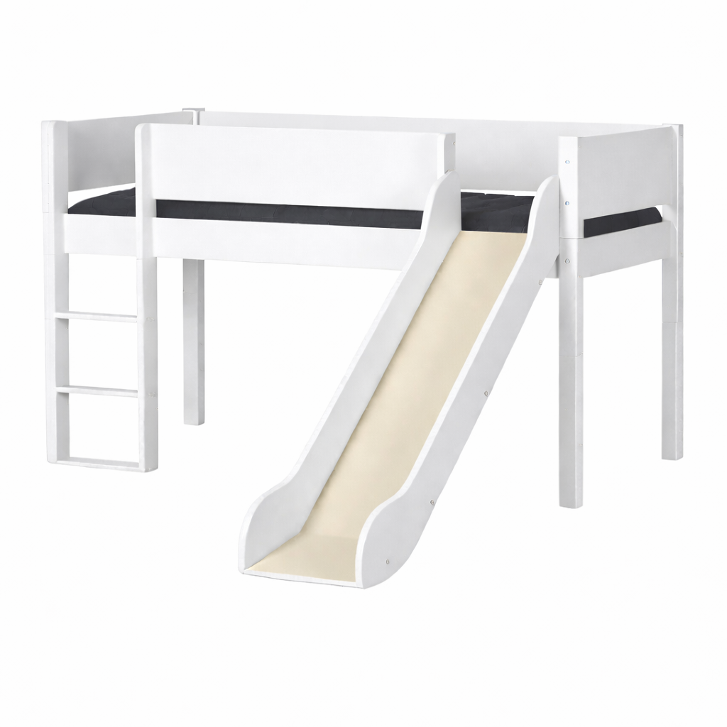 Loke Halvhøjseng med rutsjebane - Flere Farver