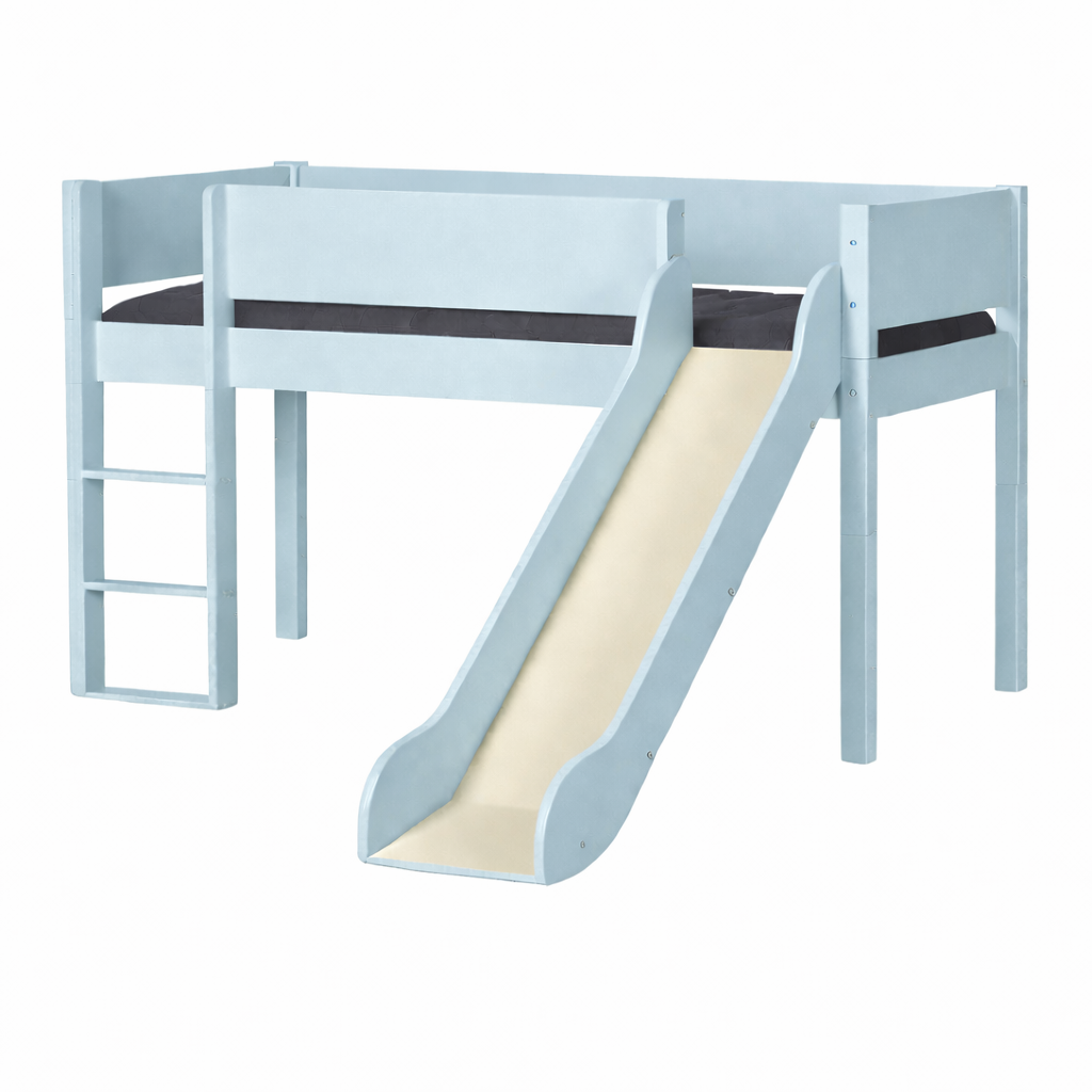 Loke Halvhøjseng med rutsjebane - Flere Farver