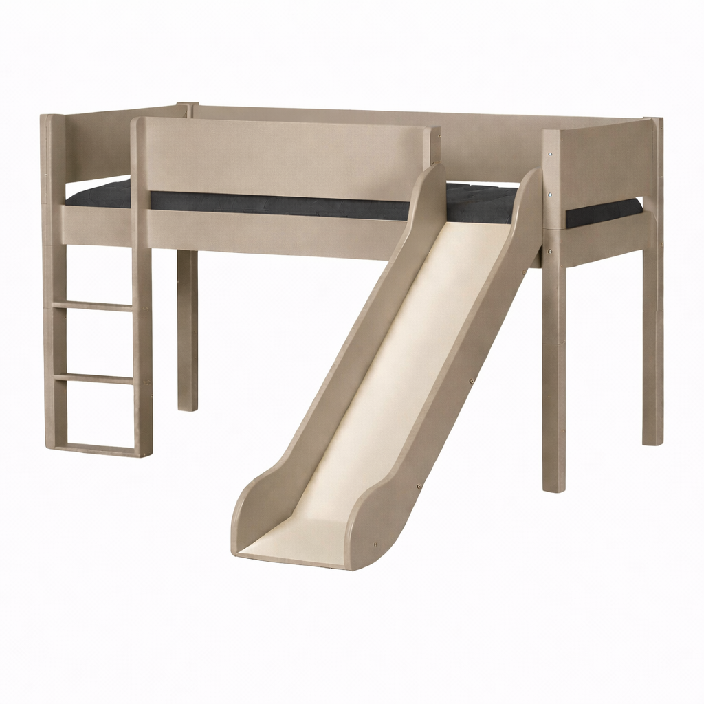 Loke Halvhøjseng med rutsjebane - Flere Farver