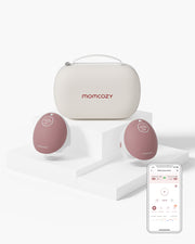 Momcozy M9 dobbelt bærbar brystpumpe – rød