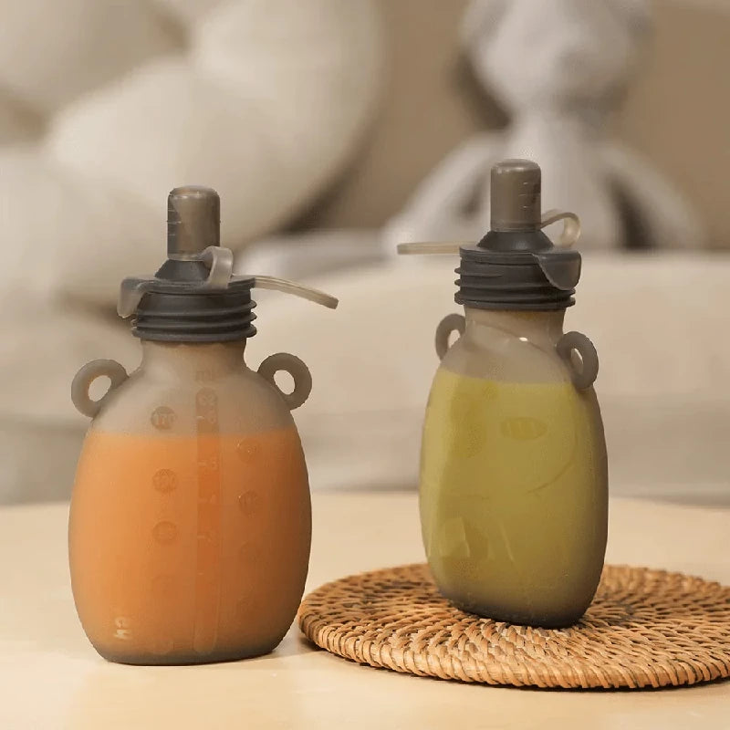 Haakaa Happii Bear Smootieposer - 4 stk (170ml)