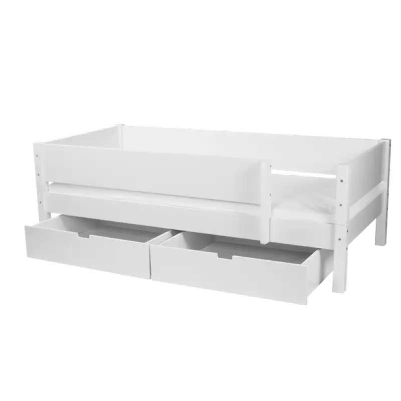 Enkeltseng Mimer med sengehest og skuffer