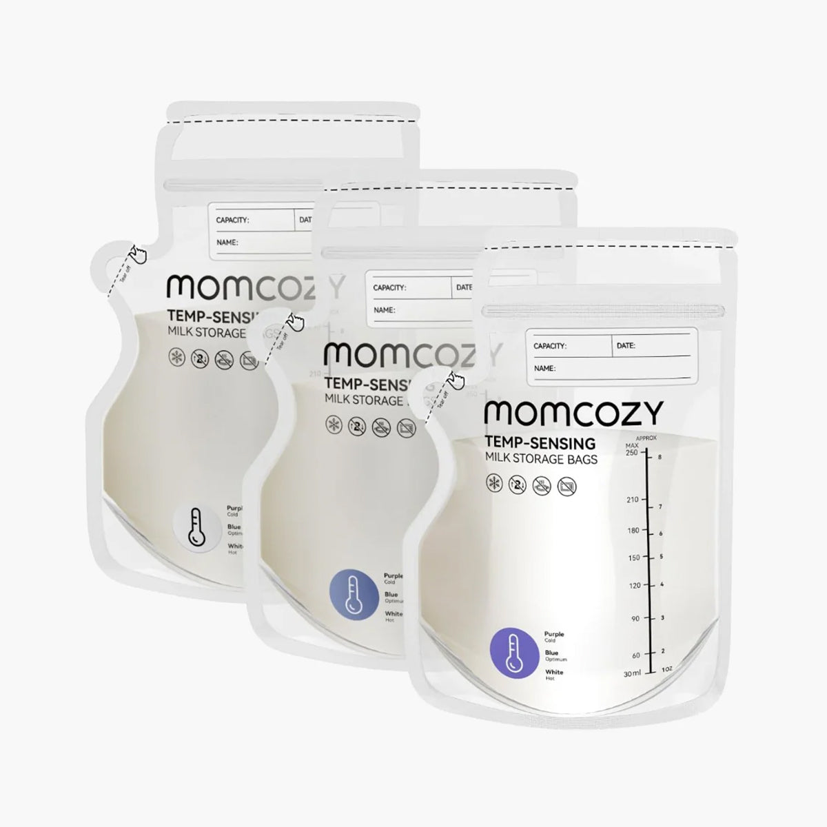 Momcozy Spout opbevaringsposer til brystmælk – 120 stk
