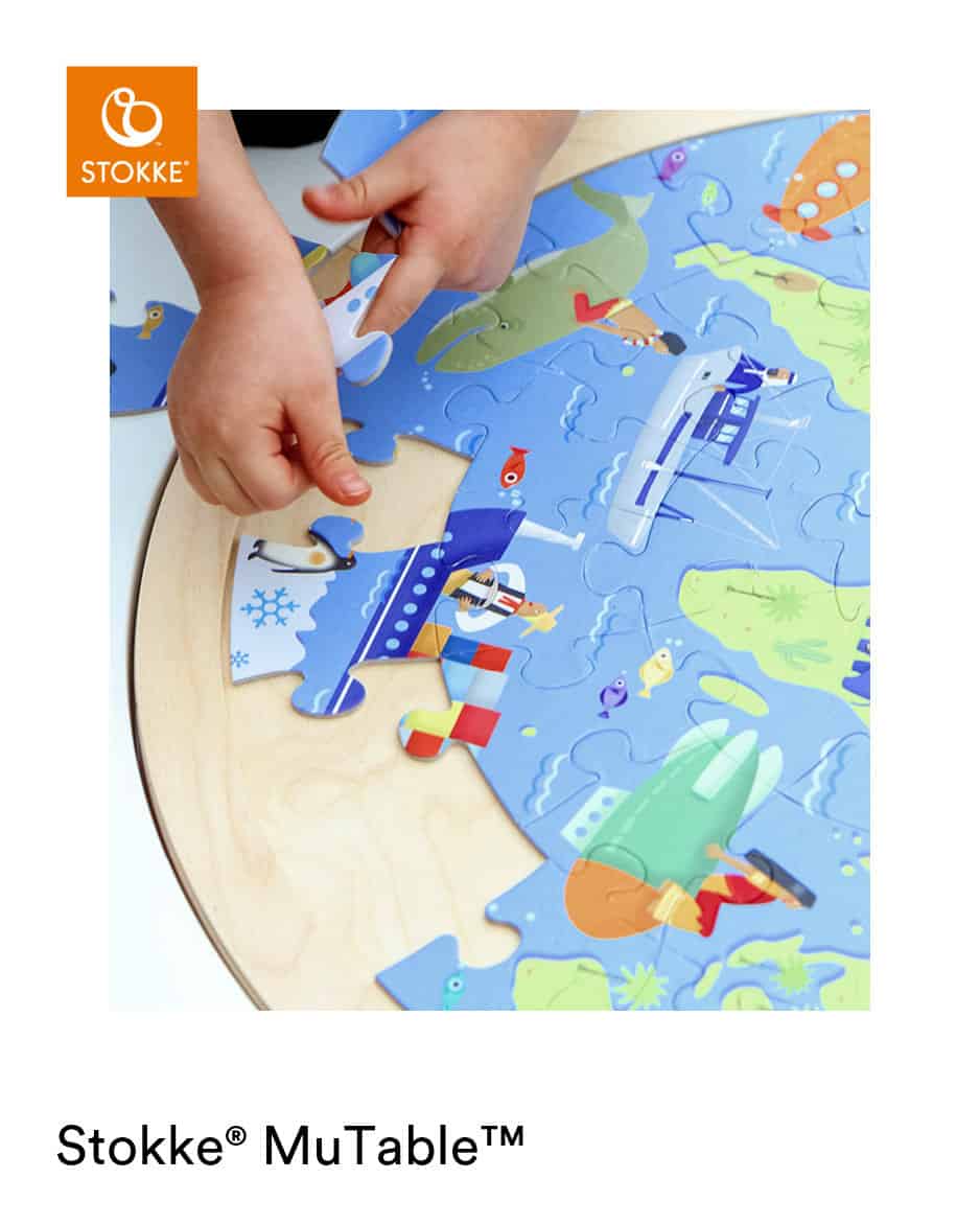 Stokke MuTable Puslespil - Rundt i verden
