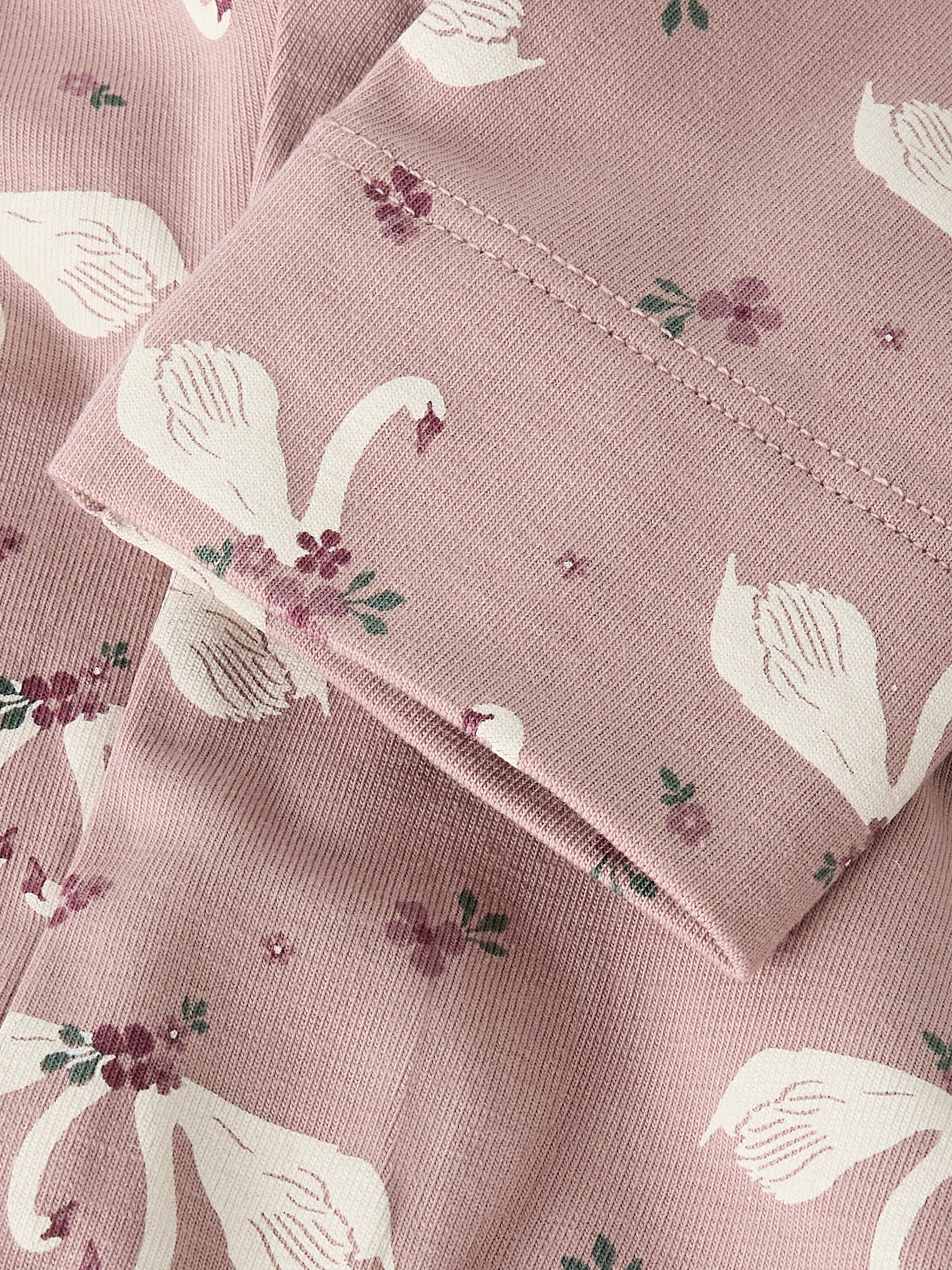 Name It Leggins med svane print, str. 56-92