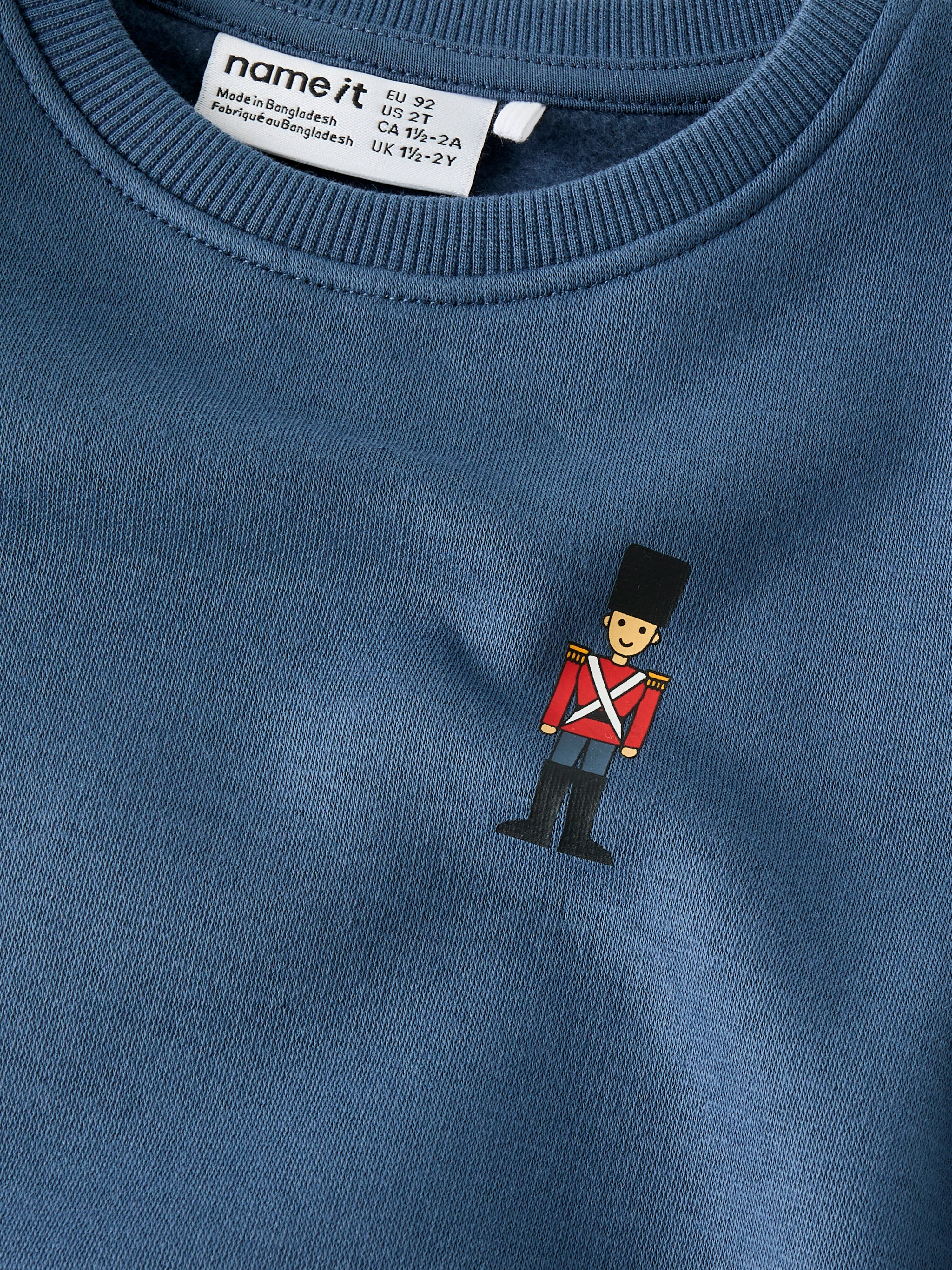 Name It Langærmede sweat trøje med små figur tegning, str. 92-116