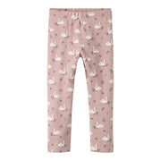 Name It Leggins med svane print, str. 92-116