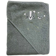 Badeslag grøn m/ mor & barn apl. str. 75x75 cm. Oeko Tex