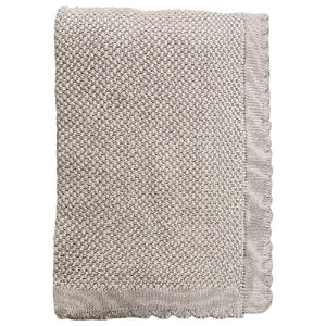 Baby plaid - bomuld strikket Imp. 457 - beige