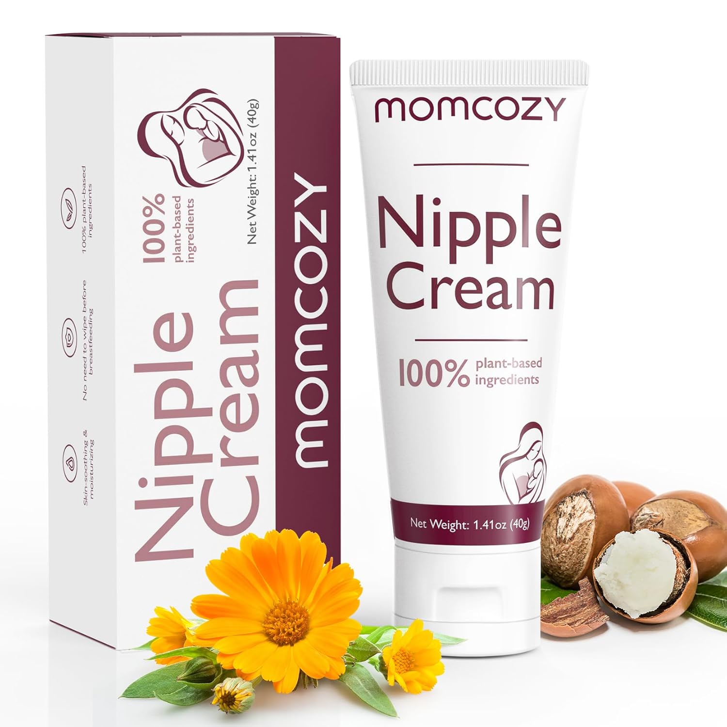 Momcozy 100 % naturlig vegansk brystvortecreme uden lanolin