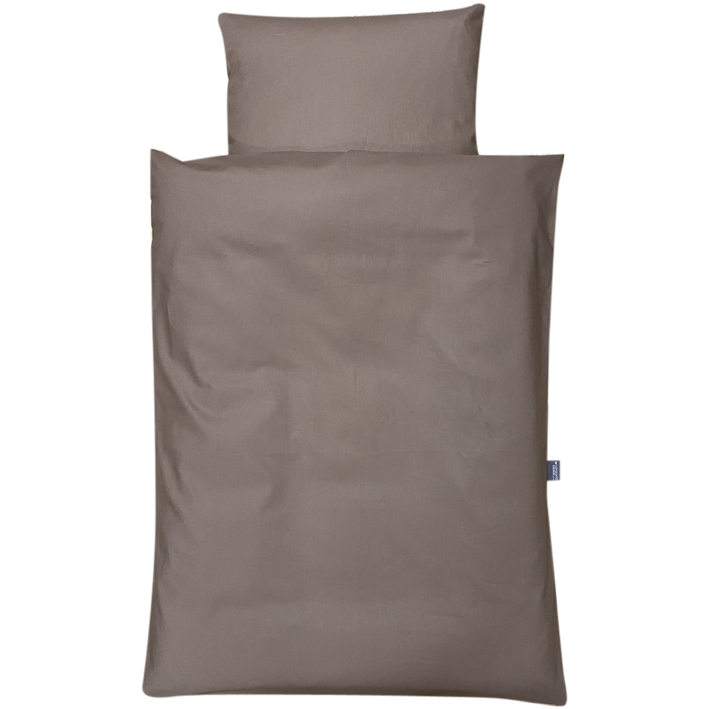 Junior sengelinned, dess. 1270 ensfarvet TAUPE/038