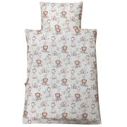 Baby sengelinned, dess. 1339 beige m/ sød giraf