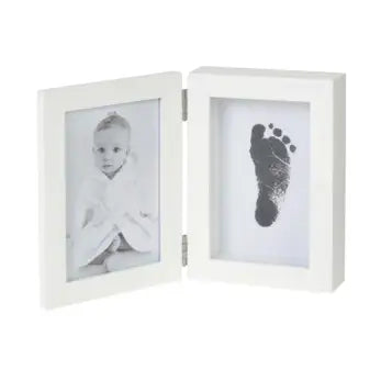 BAMBAM - Billedramme + Blæk Fod/Håndaftryksæt i Gaveæske