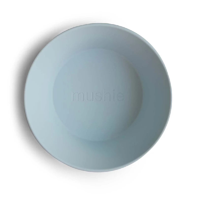 Mushie Dinner Bowl - round - powder blue (set of 2 pcs)