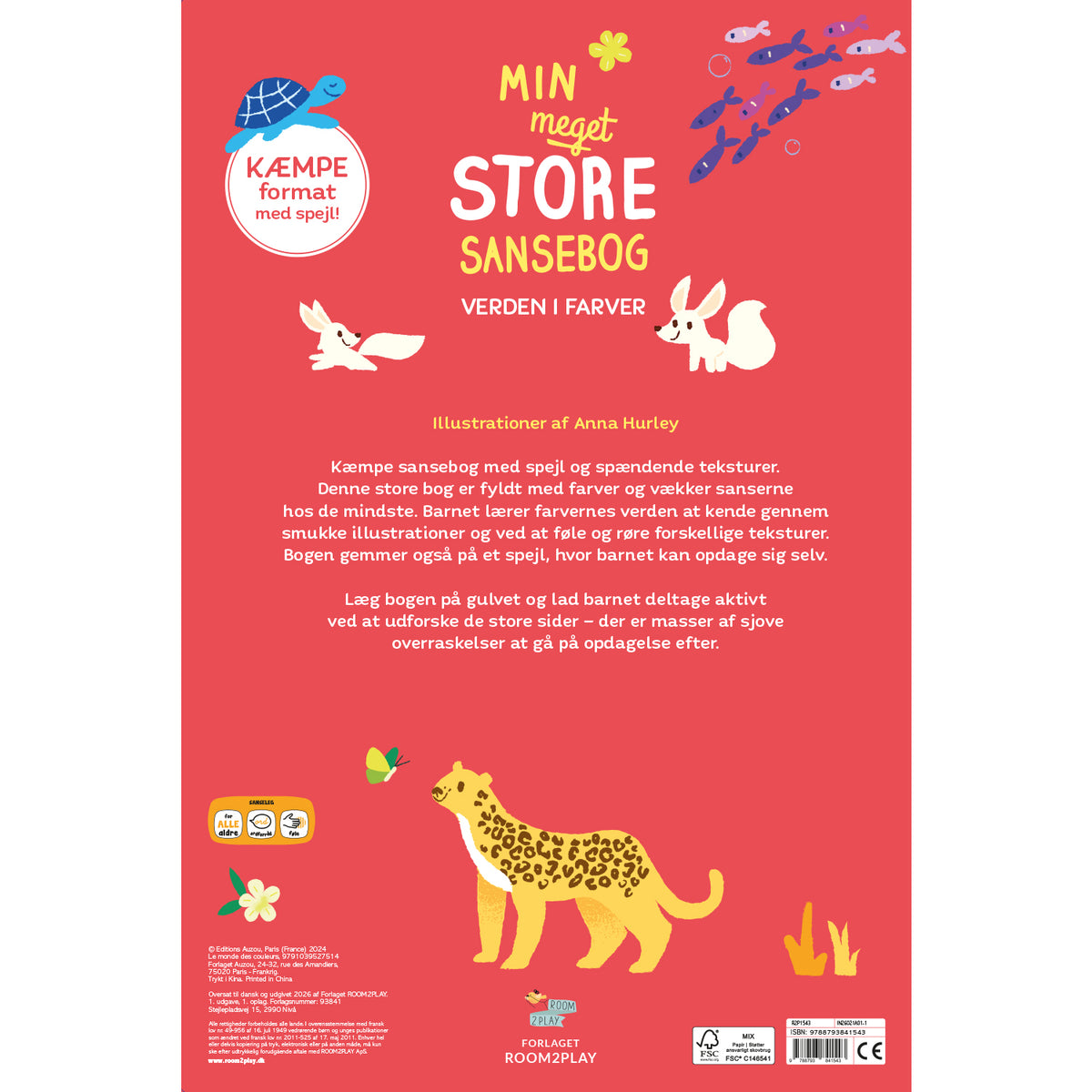 Forlaget ROOM2PLAY - Min meget store sansebog - Verden i farver