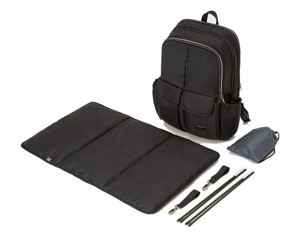 Bizzi Growin RucPOD® Pusletaske og rejseseng - Chelsea Black