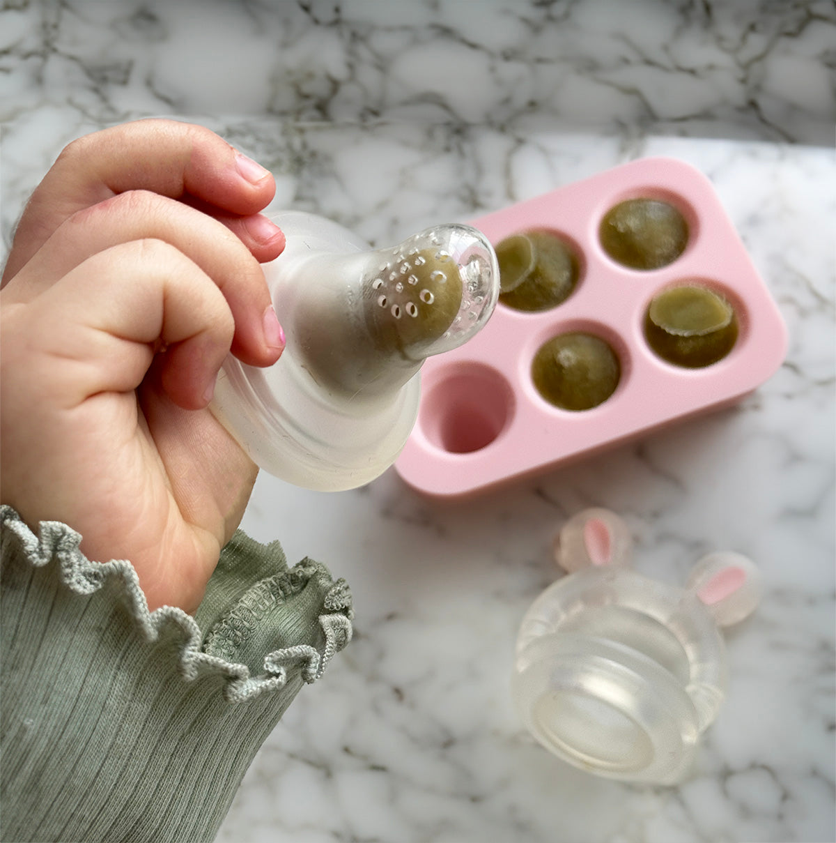 Frugtsut med mini fryseform  - Smokey Green
