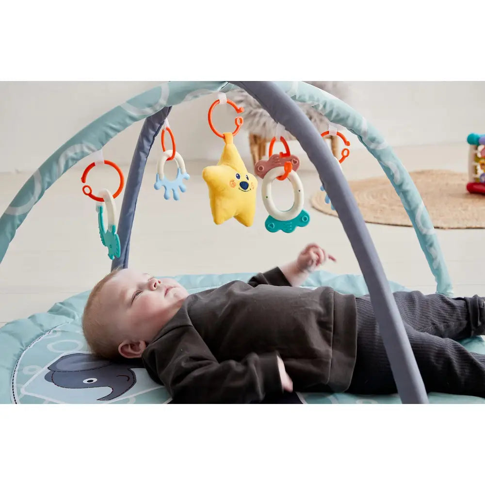 Aktivitetsstativ med 5 stykker legetøj - ZOO