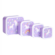 Lunch & snack box set - Unicorn Dreams