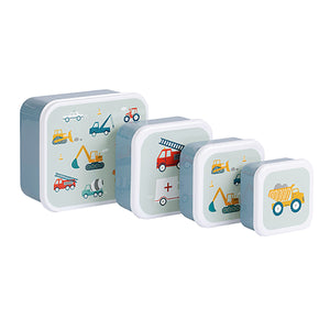 Lunch & snack box set - Vehicles