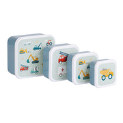 Lunch & snack box set - Vehicles