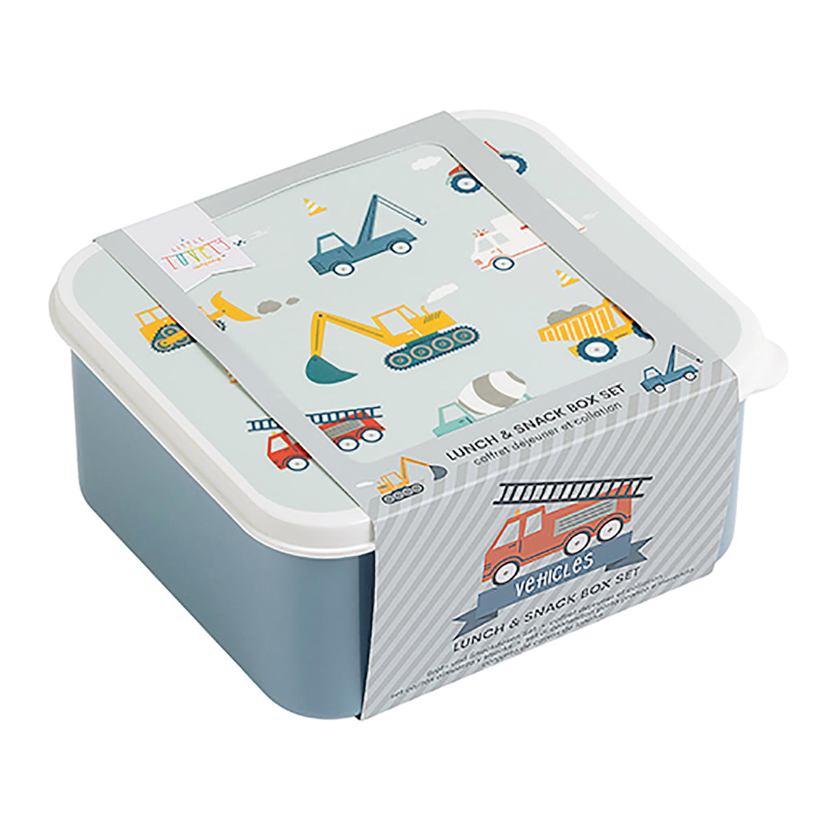 Lunch & snack box set - Vehicles