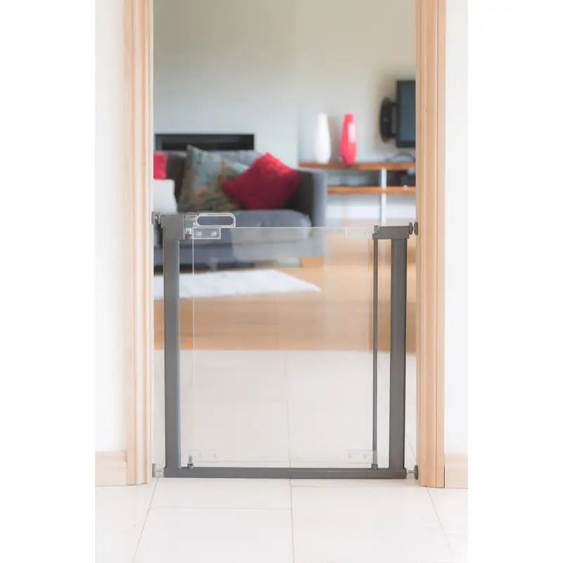Safe & Care - Presmonteret sikkerhedsgitter. - 76-96 cm