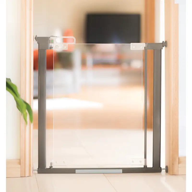 Safe & Care - Presmonteret sikkerhedsgitter. - 76-96 cm