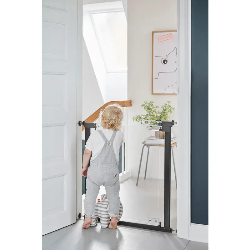 Safe & Care - Presmonteret sikkerhedsgitter. - 76-96 cm