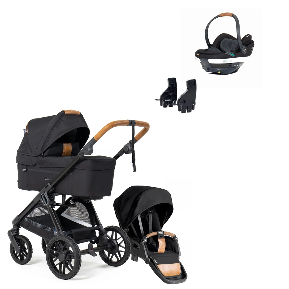 Emmaljunga Sento Pro outdoor Black + Autostolspakke