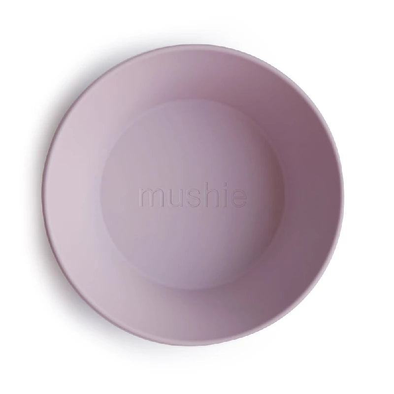 Mushie Dinner Bowl round - round - soft lilac (set of 2 pcs)