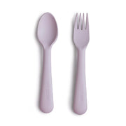 Mushie Fork & spoon - soft lilac
