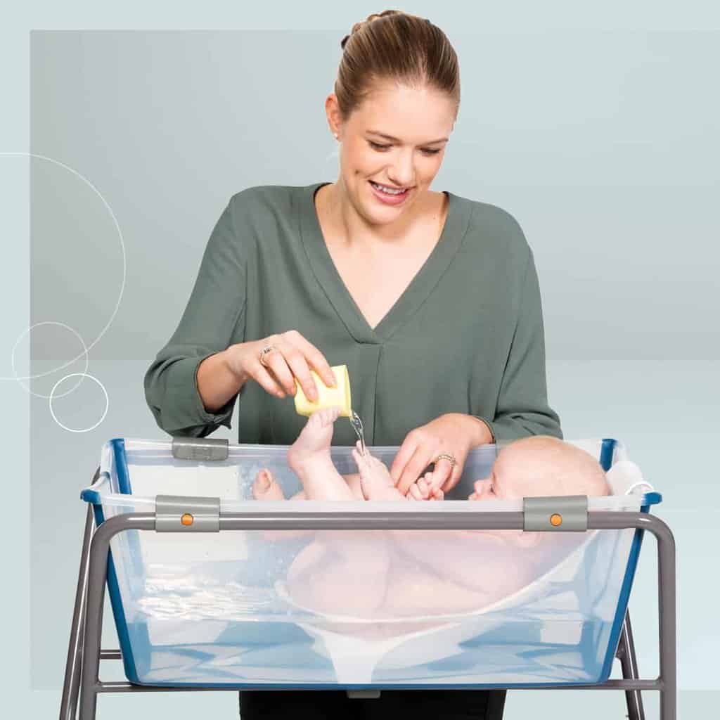 Stokke® Flexi Bath® sampak - hvid/grå med stativ