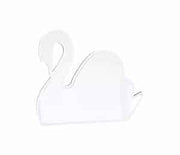 Maseliving svane spejl - hvid