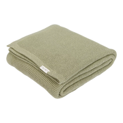Little Dutch - Strikket Tæppe 110x140 - Olive