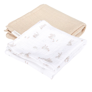 Little Dutch - Stofbleer 70x70 muslin - Baby Bunny / Beige