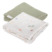 Little Dutch - Stofbleer 70x70 muslin - Little Farm / Olive