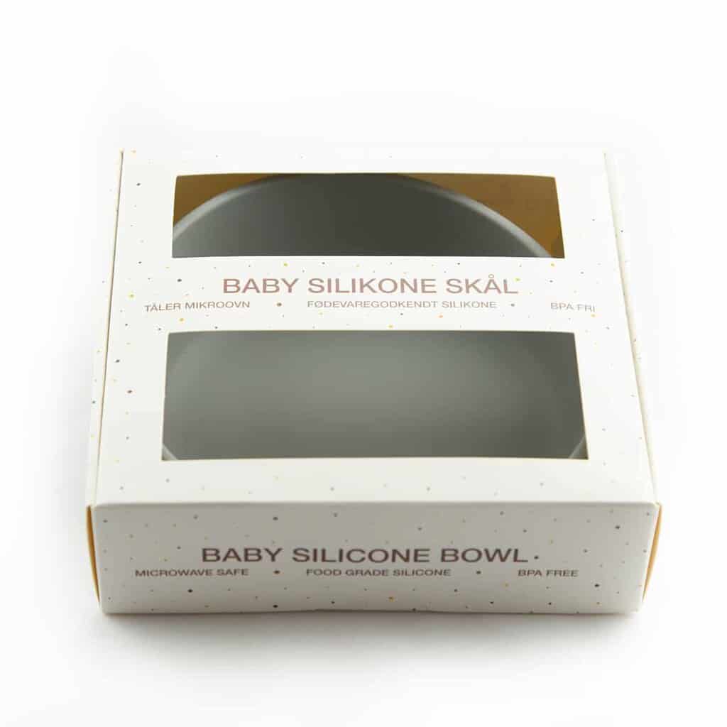 Tiny Tot Silikone Skål Grå
