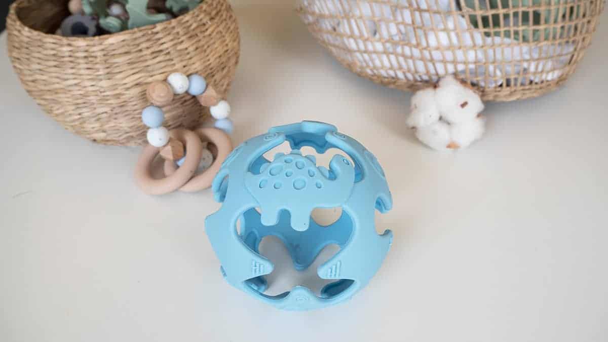 Tiny Tot Silikone Bold Baby blå